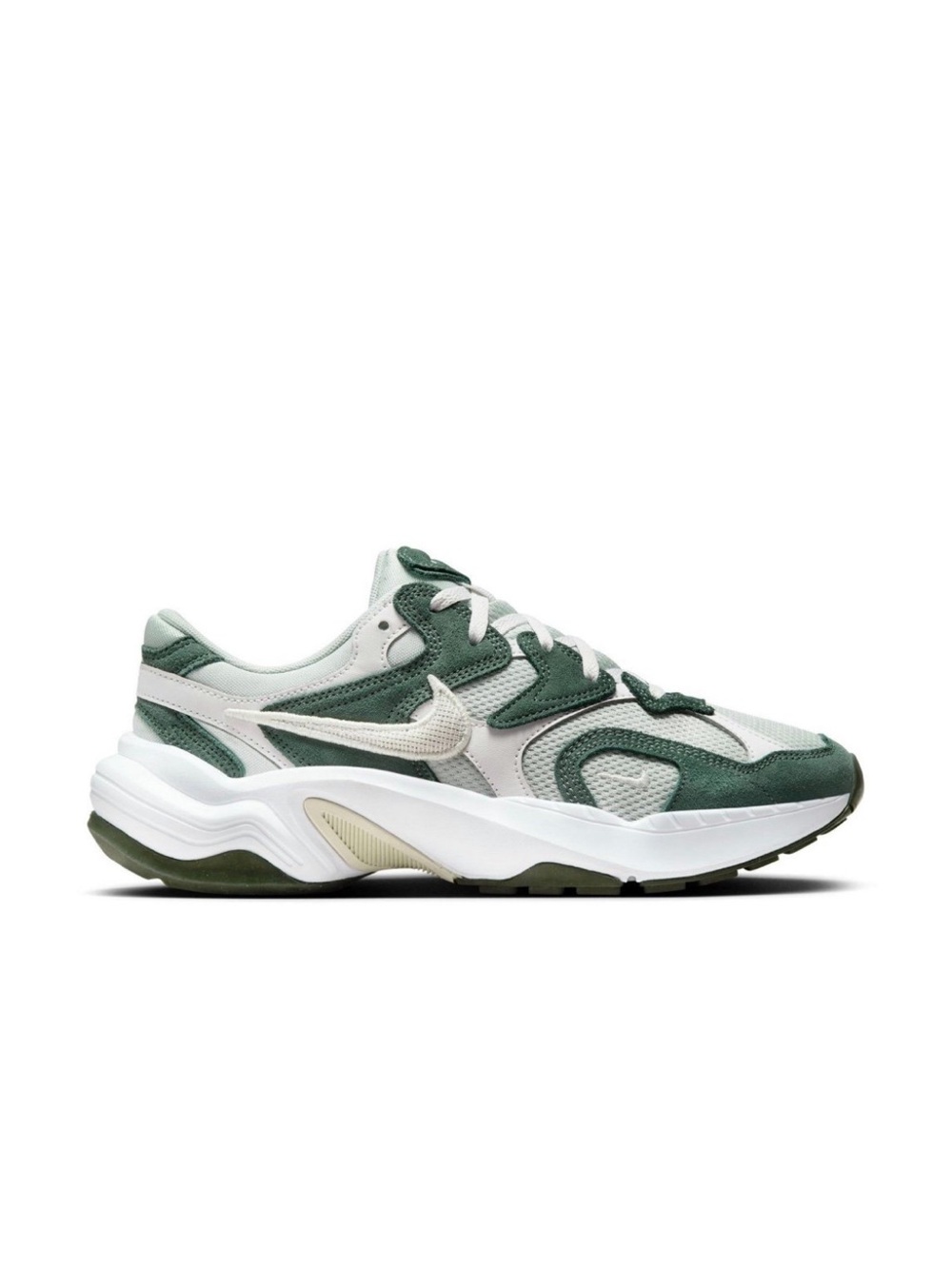 Nike AL8 ‘vintage green’ White and Green Layered Trail Runner Sneakers